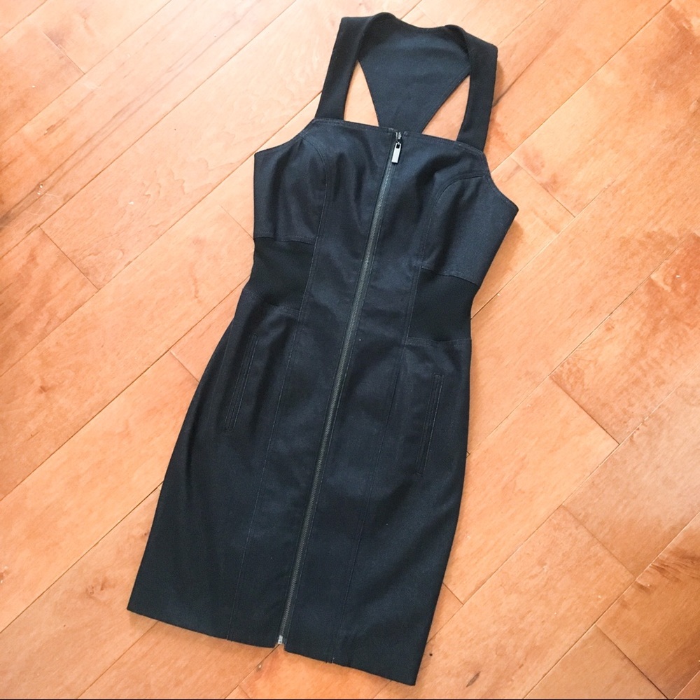 Bebe Black Denim Dress